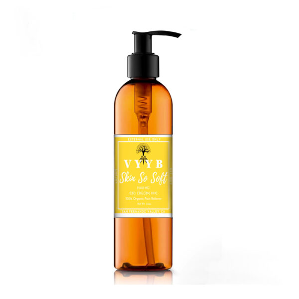 2500mg SKIN SO SOFT CBD+CBN+HHC Massage Oil (16oz)